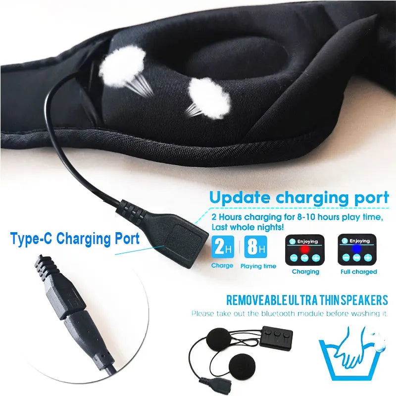Smart Eye Mask Sleep-Aid (Bluetooth enabled)